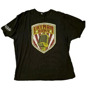 Tim the tat man tatman army black shirt twitch mens xxl gamer graphic tee shirt